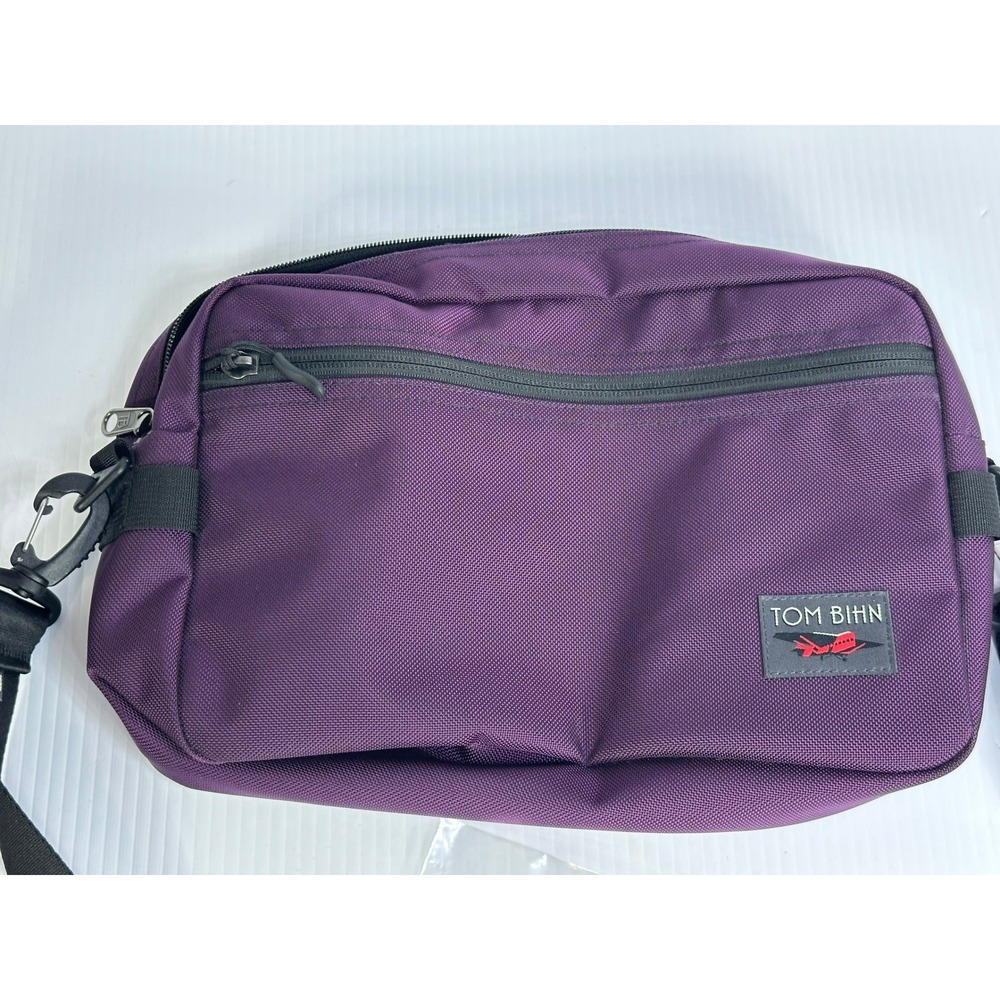 Tom Bihn Side Kick Crossbody Bag Purple Ballistic Nylon Made in USA EDC #4205